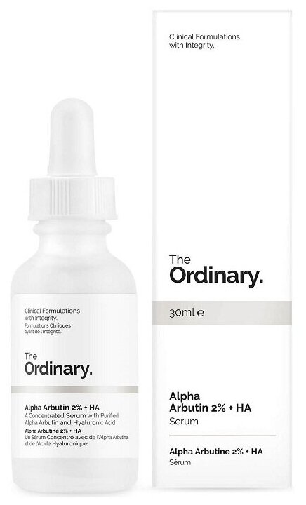The Ordinary / Deciem / Сыворотка 2% альфа- арбутин и гиалуроновая кислота Alpha Arbutin 2% + HA, 30 мл