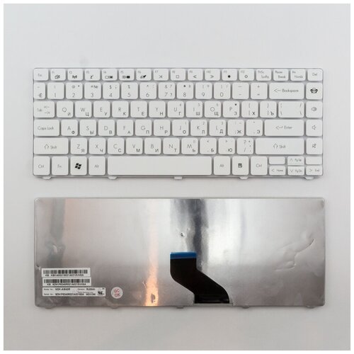 Клавиатура для ноутбука Packard Bell NM85 белая 92000₽