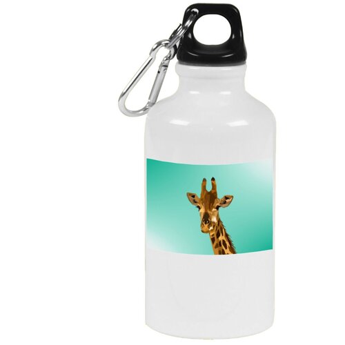 Бутылка с карабином CoolPodarok Жираф арт бутылка с карабином coolpodarok жираф на фоне небо