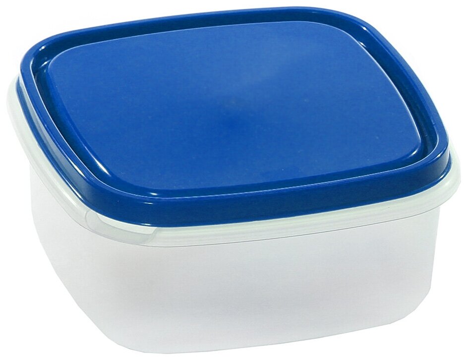 Контейнер пищевой пластик, 1.35 л, 16.5х16.5х7.3 см, в ассортименте, Стандарт Пластик Групп