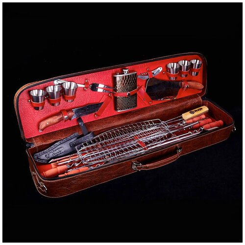 Шашлычный набор в подарочном кейсе №9