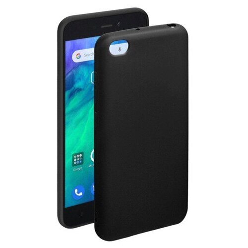фото Чехол gel color case для xiaomi redmi go (2019), черный, deppa 87147
