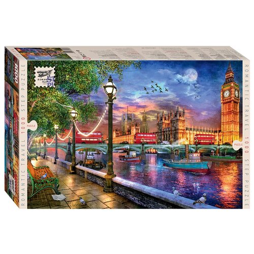 Пазл Step puzzle Лондон (79156), 1000 дет., фиолетовый пазлы 1000 лондон степ пазл step 79156