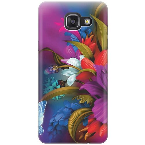 Ультратонкий силиконовый чехол-накладка для Samsung Galaxy A3 (2016) с принтом Фантастические цветы ультратонкий силиконовый чехол накладка для samsung galaxy j3 2016 с принтом фантастические цветы
