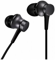 Наушники Xiaomi Mi In-Ear Headphones Basic Global для РФ, mini jack 3.5 mm, черный