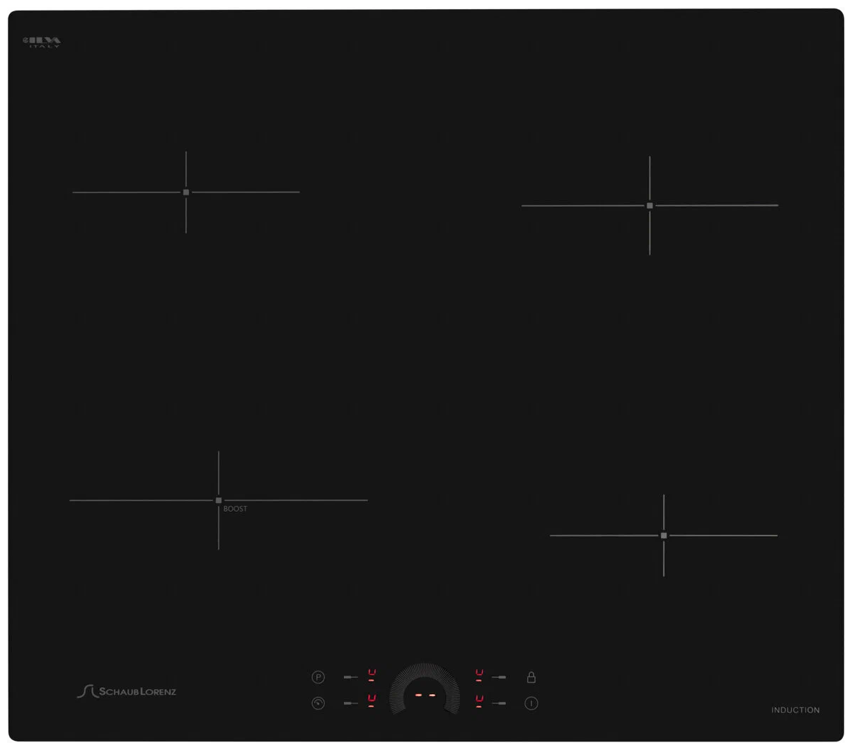 Индукционная варочная панель SCHAUB LORENZ SLK IY61H1, независимая, черный - фото №1