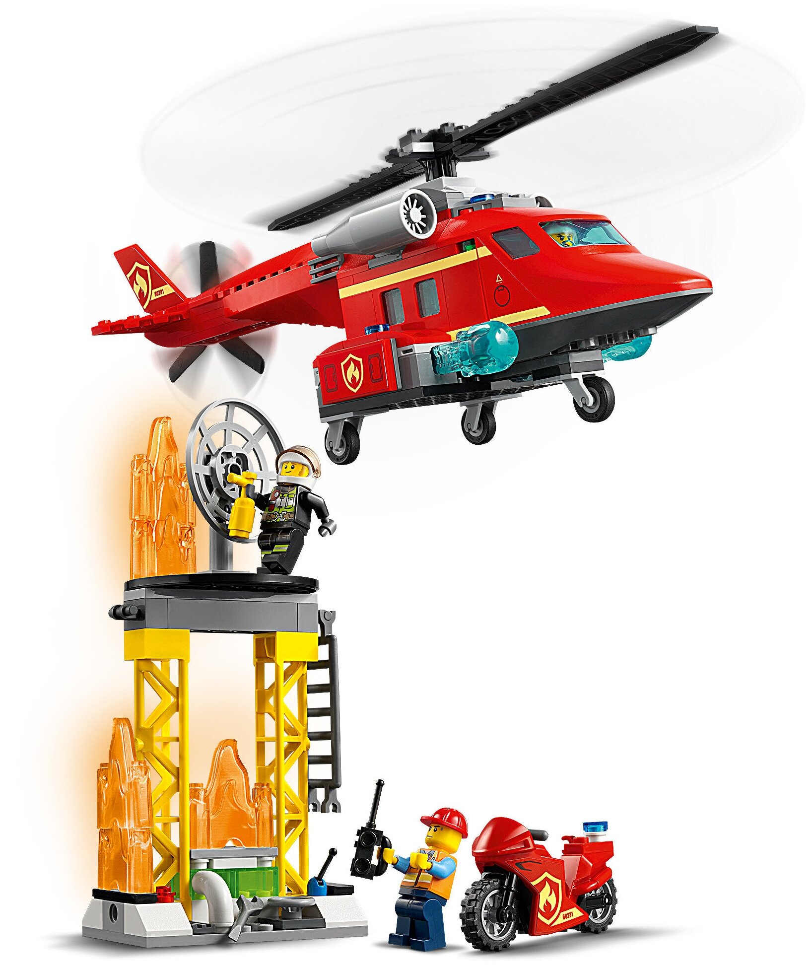 Конструктор LEGO City 60281 Спасательный пожарный вертолёт - фото №19