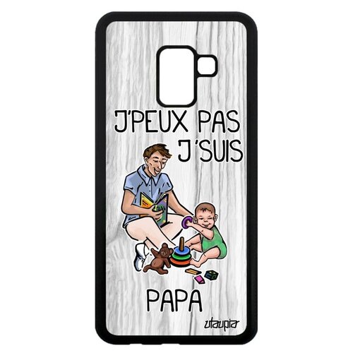 фото Чехол на телефон // samsung galaxy a8 2018 // "не могу - стал папой!" отец отчим, utaupia, светло-серый