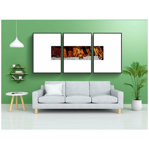 фото Набор модулных постеров для интерьера "фрукты, сушеный, нить" 60x90 см. в тубусе, без рамки lotsprints