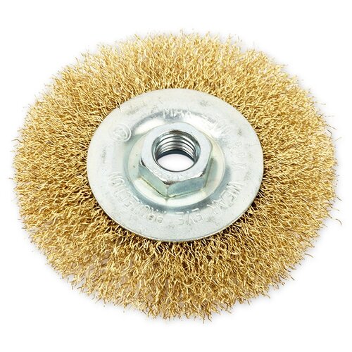 Щетка Для Ушм Плоская 100 Мм, Посадка M14, Латунированная Проволока Arnezi R8043100 ARNEZI арт. R8043100