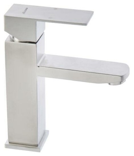 фото Смеситель для раковины Accoona A96201, 1-рычажный, картридж 35мм, h=18см, нерж. сталь