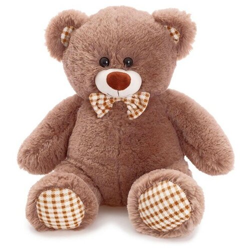 любимая игрушка мягкая игрушка медведь тоффи белый 50 см Мягкая игрушка Медведь Тоффи коричневый, 50 см