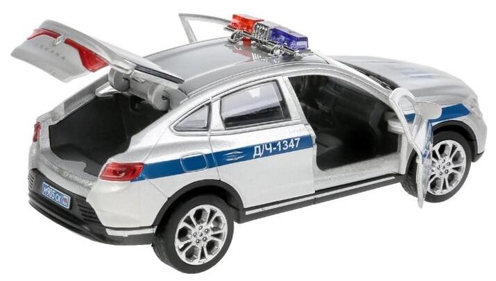 Машинка Технопарк RENAULT ARKANA полиция серебристый 12 см