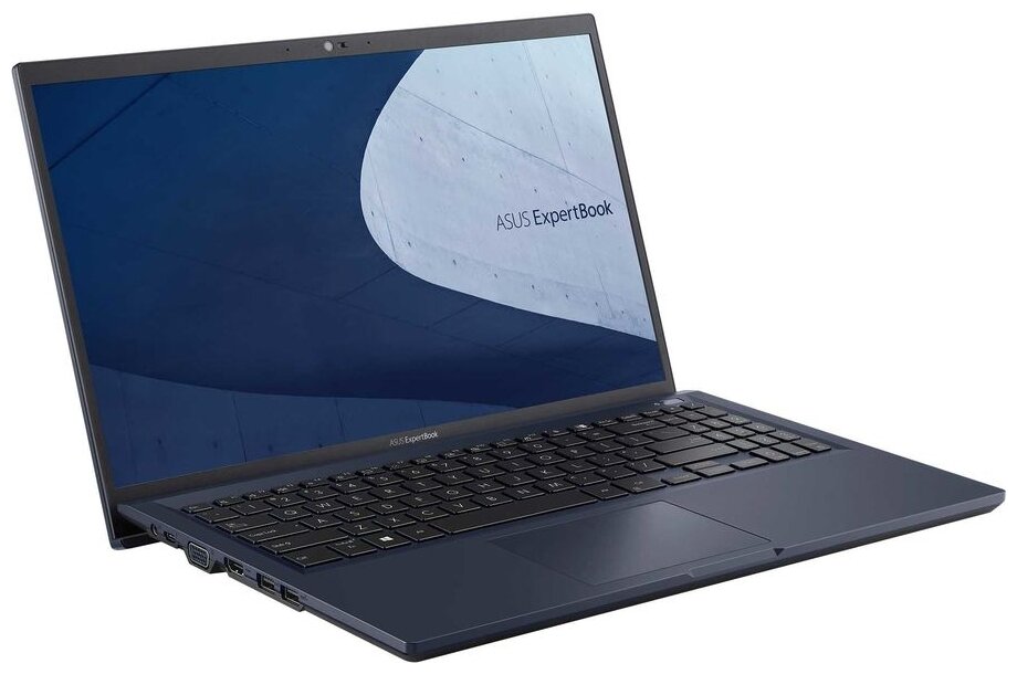 156 Ноутбук ASUS ExpertBook B1 B1500CEAE-BQ1905R 1920x1080 Intel Core i7 1165G7 28 ГГц RAM 16 ГБ SSD 512 ГБ Intel Iris Xe Graphics Windows 10 Pro 90NX0441-M22790 черный