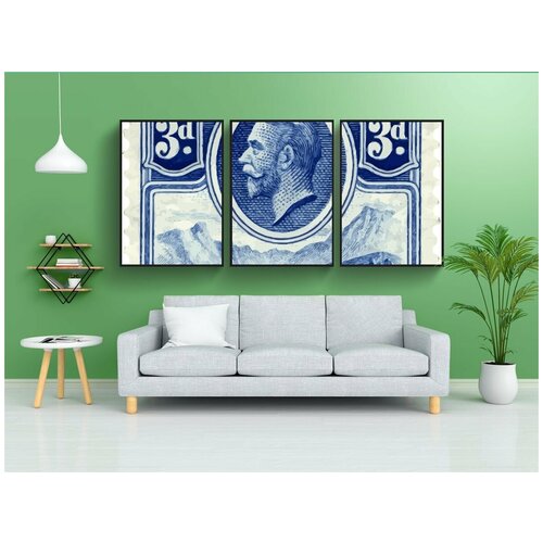 фото Набор модулных постеров для интерьера "басутоленд, лесото, сообщение" 60x90 см. в тубусе, без рамки lotsprints