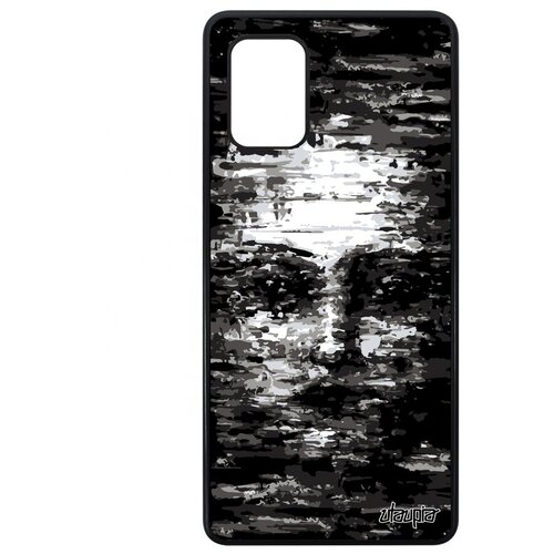 фото Противоударный чехол на смартфон // samsung galaxy a71 // "женское лицо" субстанция маска, utaupia, серый