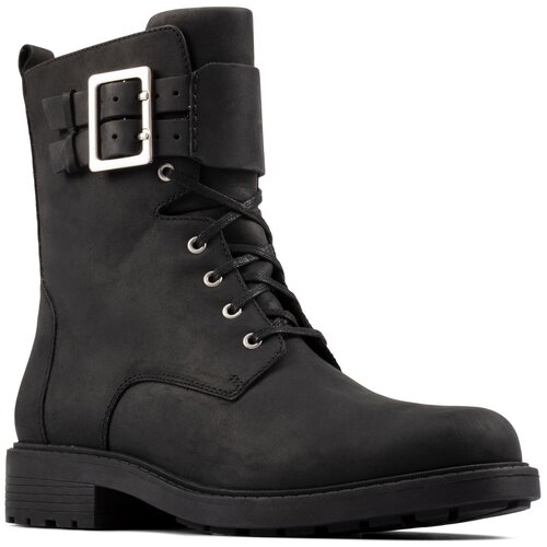 фото Ботинки clarks , размер 36 , black warm lined leather