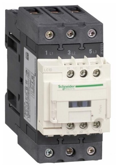 Контактор 3-х полюсный 50A,1НО+1НЗ, 220В 50/60Гц Schneider Electric, LC1D50AM7