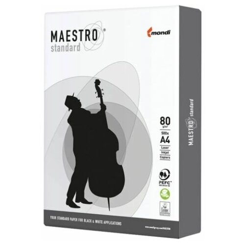 Бумага Maestro Standard А4, 80 г/м2, 2 пачки по 500л