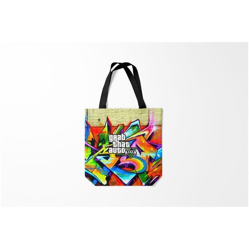 фото Сумка-шоппер / 40х40 см / геймерам / gta 5 burnettie