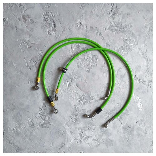 Армированный шланг тормозной для Harley Davidson FXDL Dyna Lowrider 1992-1998 Оригинальное расположение, три шланга