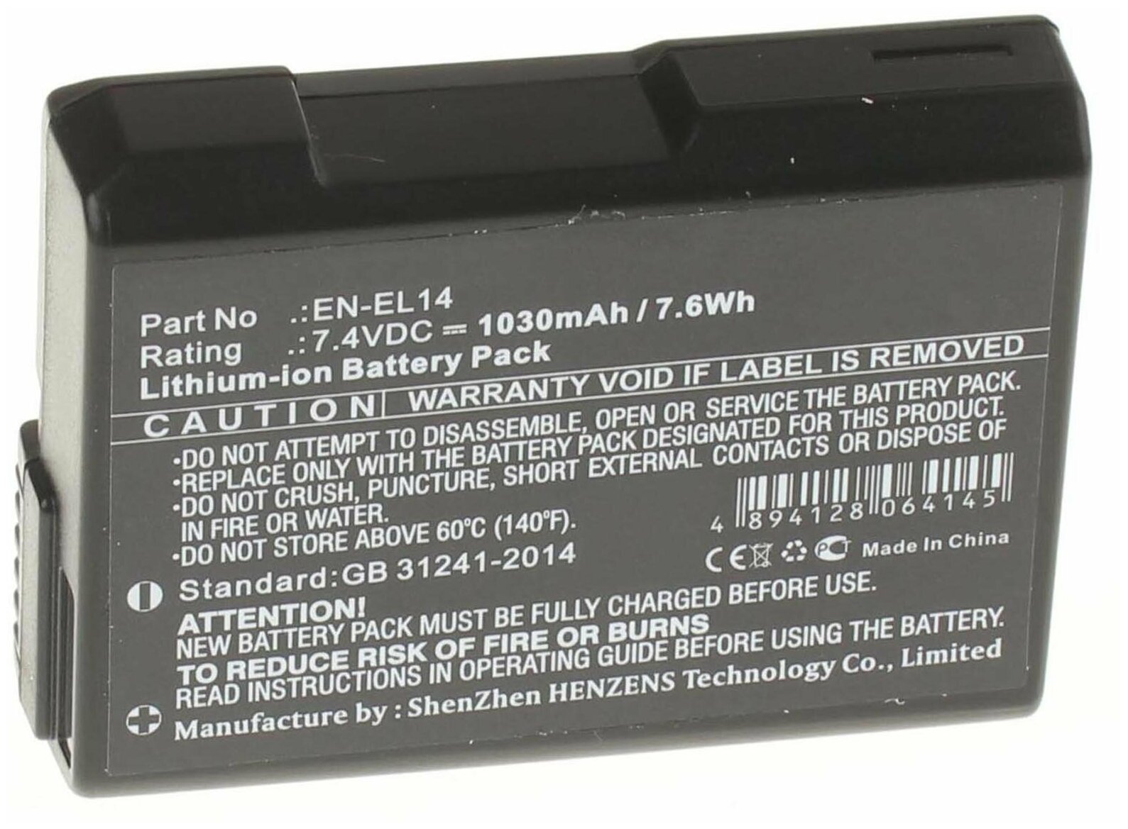 Аккумулятор iBatt iB-U1-F193 1030mAh для Nikon D3100, D5100, D3200, D5300, D5200, D3300, D5500, Coolpix P7100, Coolpix P7000, Coolpix P7800, Coolpix P7700, Df,