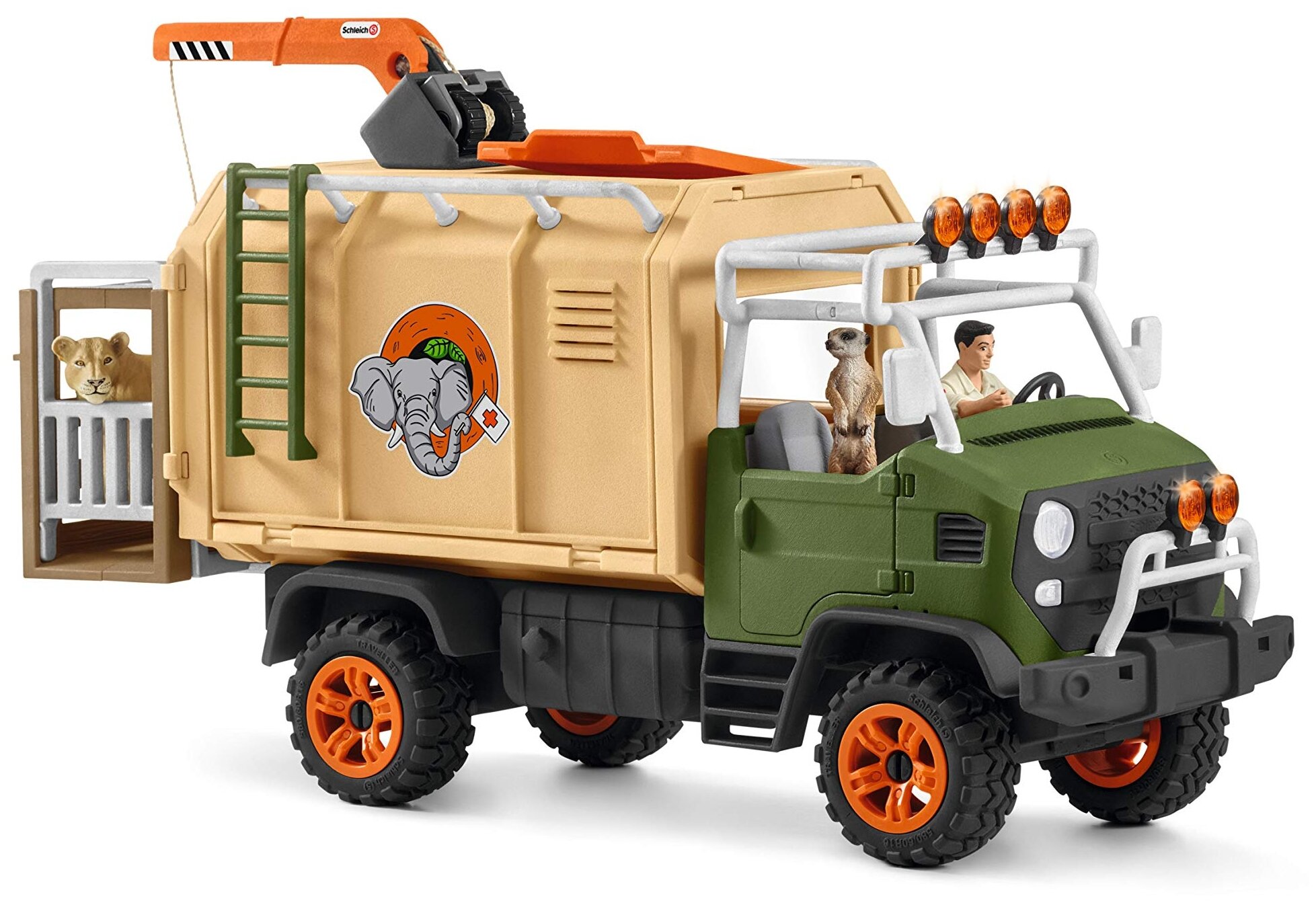 Schleich Игровой набор "Большой ветеринарный спасательный грузовик" - фото №2