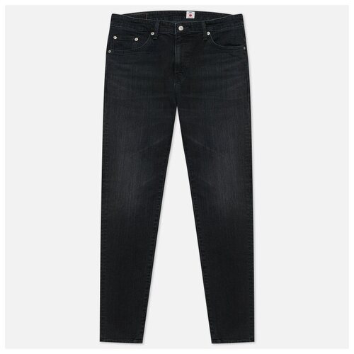 Мужские джинсы Edwin Skinny Kaihara Black x Black Stretch Denim 12.5 Oz чёрный, Размер 34/32  - купить