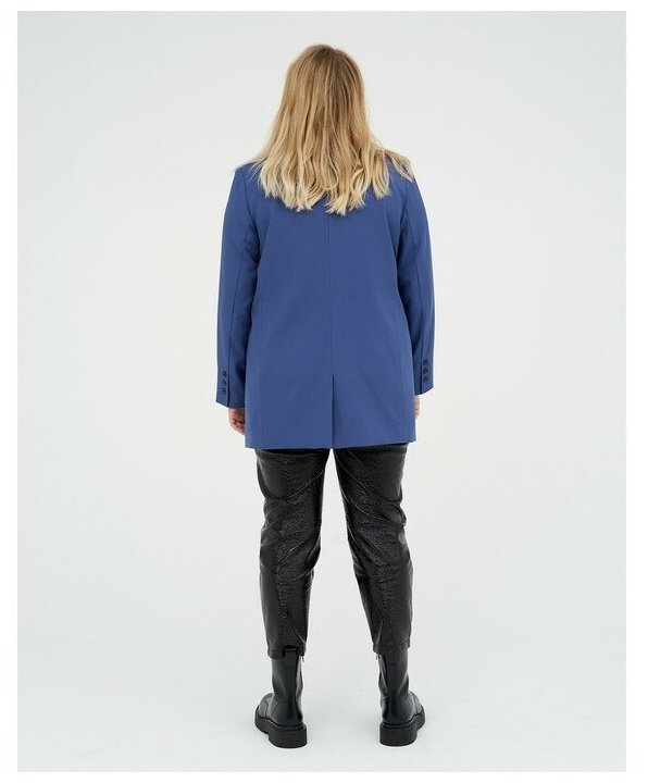 Пиджак MIST, силуэт свободный, размер 60, синий - фотография № 20
