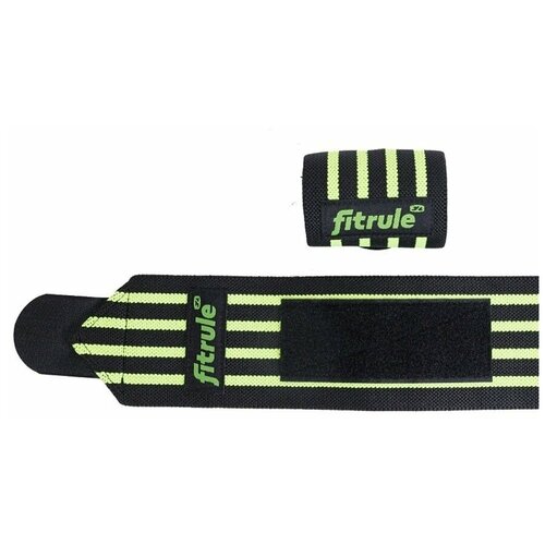 бинты коленные fitrule черно зеленый hard пара 2 метра Бинты кистевые FitRule черно-зеленые HARD