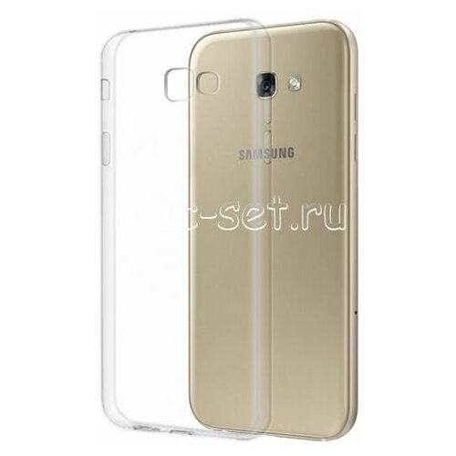 Чехол-накладка на Samsung Galaxy A3 (2017) A320 силиконовая прозрачная 0.5 мм samsung galaxy a3 2017 a320 силиконовый прозрачный чехол самсунг галакси а3 а320