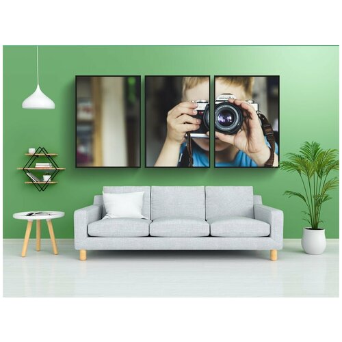 фото Набор модулных постеров для интерьера "аналоговый, античный, отверстие" 60x90 см. в тубусе, без рамки lotsprints