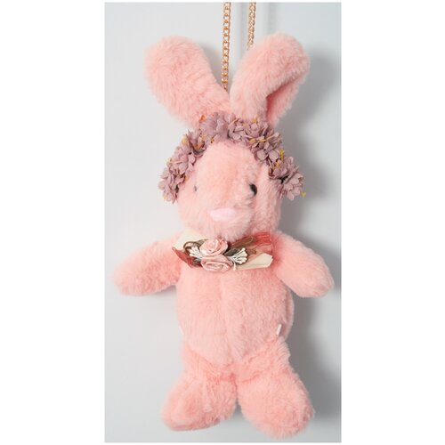 Мягкая игрушка сумочка Заяц (или Кролик) розовый мягкая сумочка зайка пайетки цвета