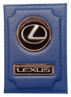 Обложка для автодокументов LEXUS 1-6-1420, синий