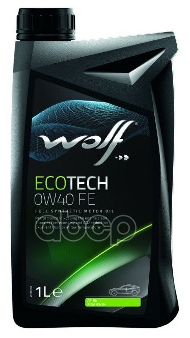 Wolf Масло Моторное Ecotech 0w40 Fe 1l