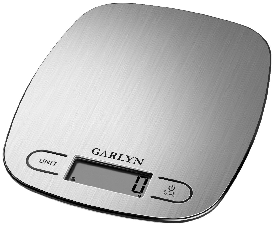 Кухонные весы Garlyn W-01 серебристый