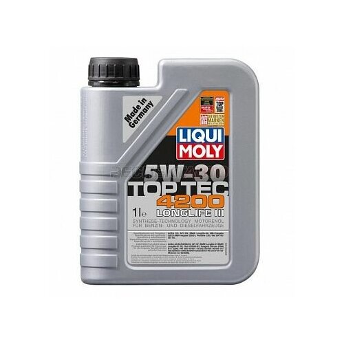 фото Масло моторное синтетическое liqui moly top tec 4200 5w30 1л
