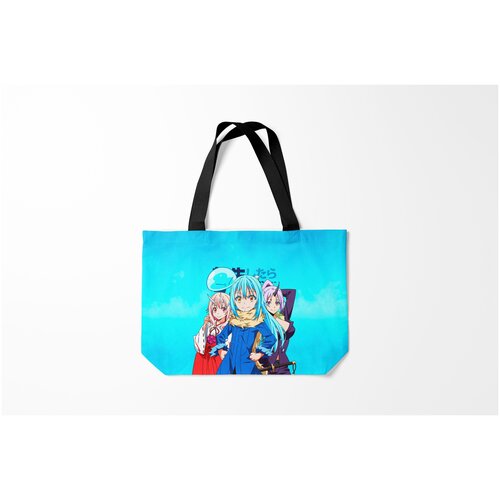 фото Сумка-шоппер / 46х35 см / аниме / мое перерождение в слизь tensura румиру шуна и шион burnettie