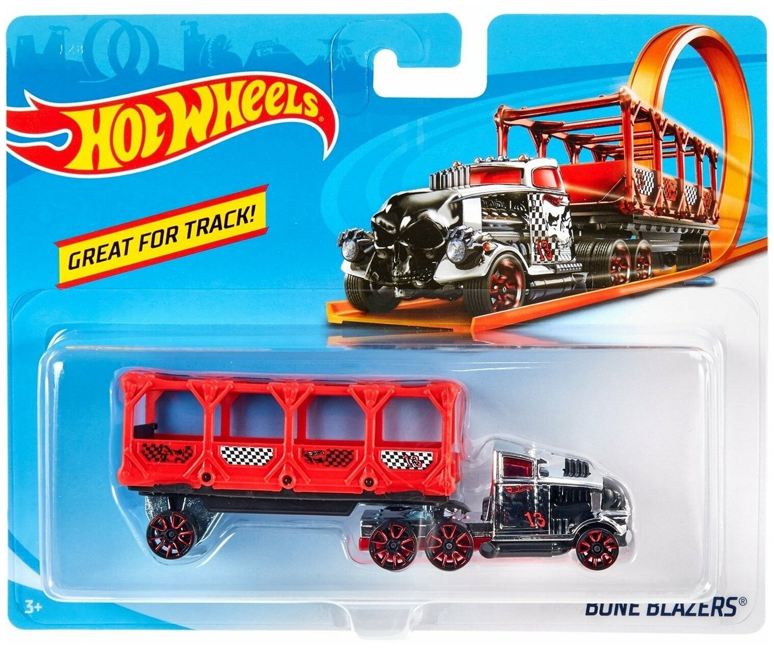 Hot Wheels Трейлер Track Stars "Bone Blazers", BFM60/BFM68-K819