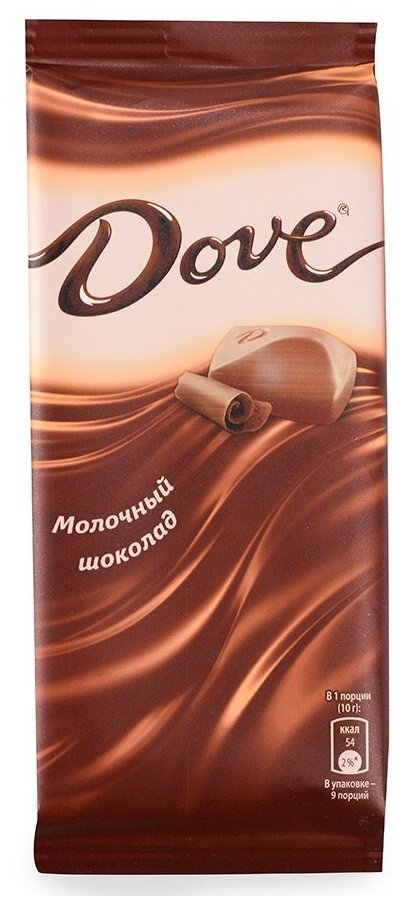 Шоколад молочный Dove классический, 90 г - фотография № 1