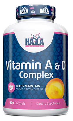 Витамины отдельно Haya Labs Vitamin A&D Complex 100 гел. капс