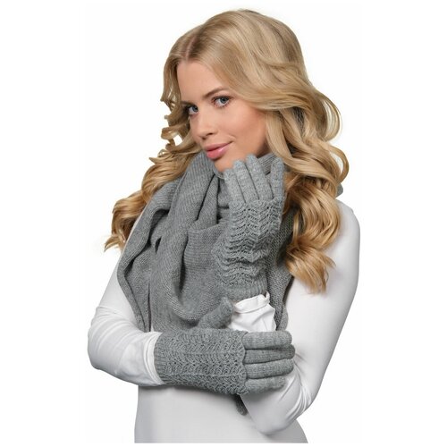 фото Перчатки lambonika лямими, цвет: серый, размер: 6,5