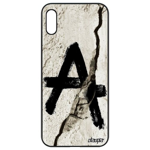 фото Простой чехол на телефон // honor 8a // "анархия" анархизм знак, utaupia, серый