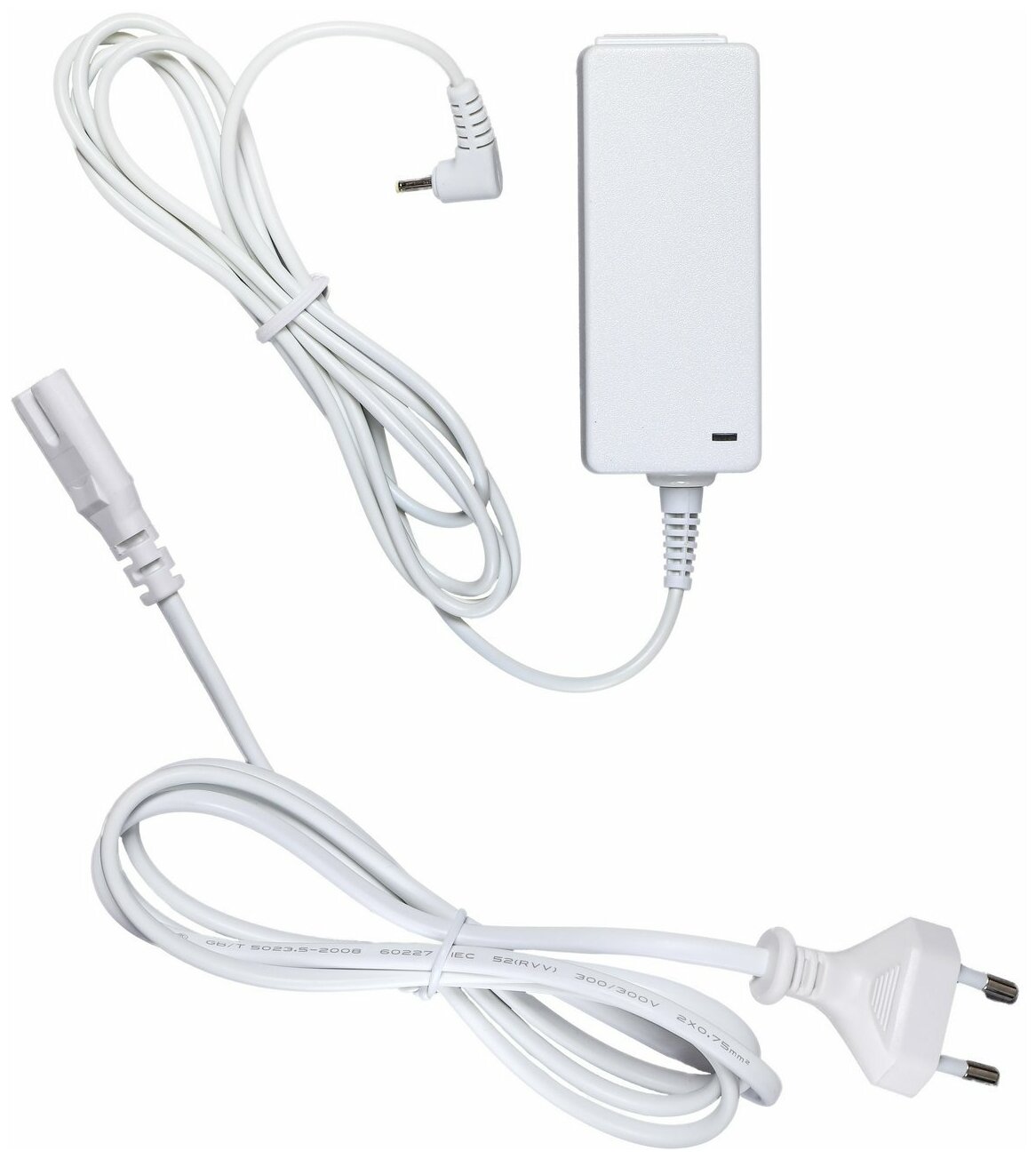 Зарядное устройство от сети для ноутбука Asus 19V 2.1A (2.5*0.7) белый (кабель питания в комплекте)