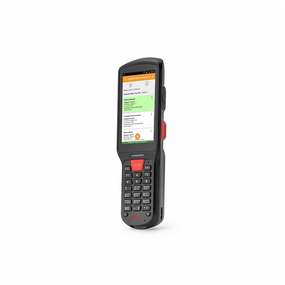 Мобильный терминал АТОЛ SMART. Lite (Android 7.0, 3G, 2D Imager SE4710, 4, Camera, 2Гбх16Гб, Wi-Fi b/g/n, 5200 mAh, Bluetooth, БП)