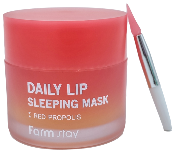 Маска ночная питательная для губ с прополисом FarmStay Daily Lip Sleeping Mask Red Propolis, 20гр - фото №4