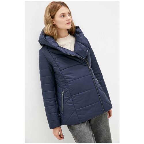 фото Куртка baon куртка с асимметричной застёжкой и капюшоном baon, размер: m, синий