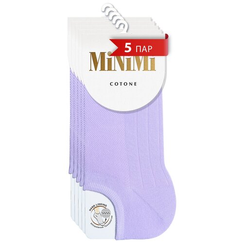 Носки MiNiMi, 5 пар, размер 35-38, фиолетовый