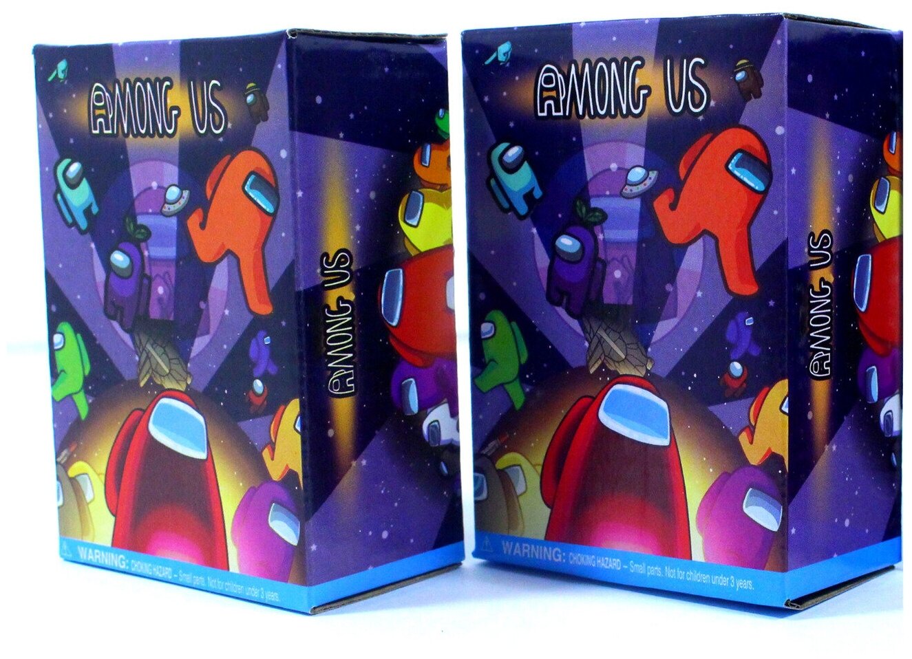 Две Игрушки Фигурки Among Us в коробке-сюрпризе Амонг Ас 2 шт