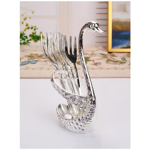 Набор десертных вилок на подставке 